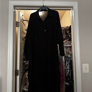 H&M Black Maxi Shirt Dress